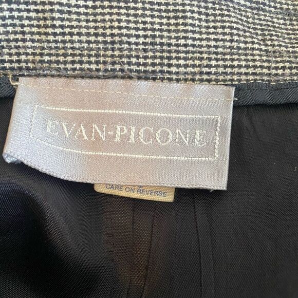 Evan Picone Vintage Black/White Tweed Wool Blend skirt, size 16 - Picture 4 of 5